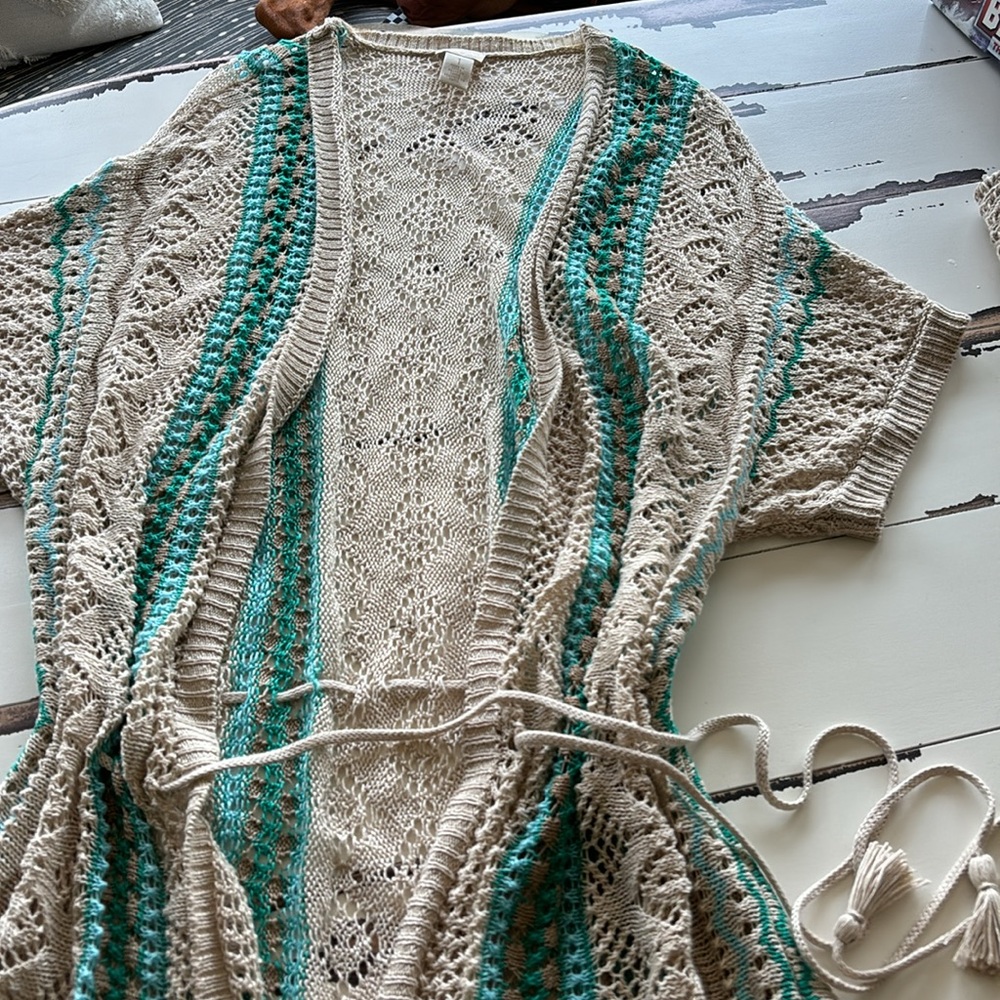Chico’s Size 1 Sweater or Beach Cover-up